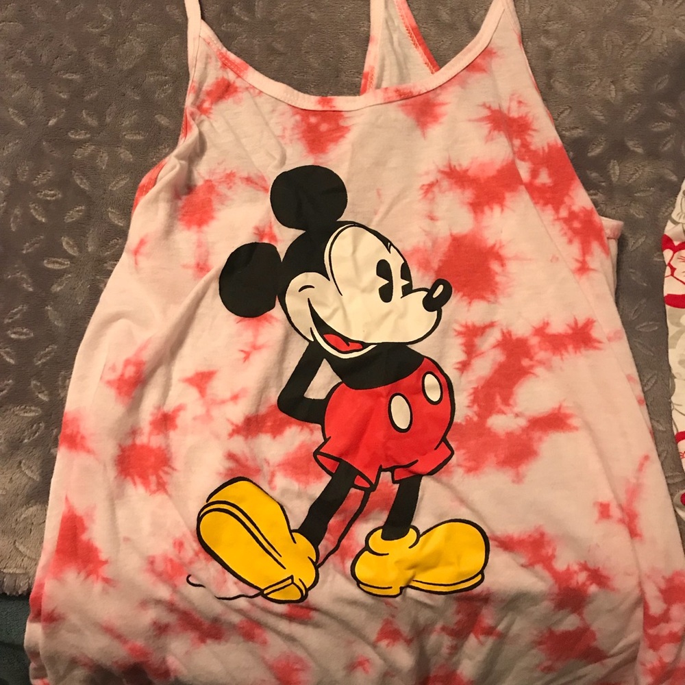 Mickey Mouse tie dye tank top